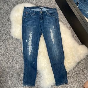 Hudson distressed skinny Jean size 29